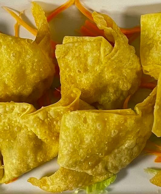 Crispy dumpling, fritert med kylling